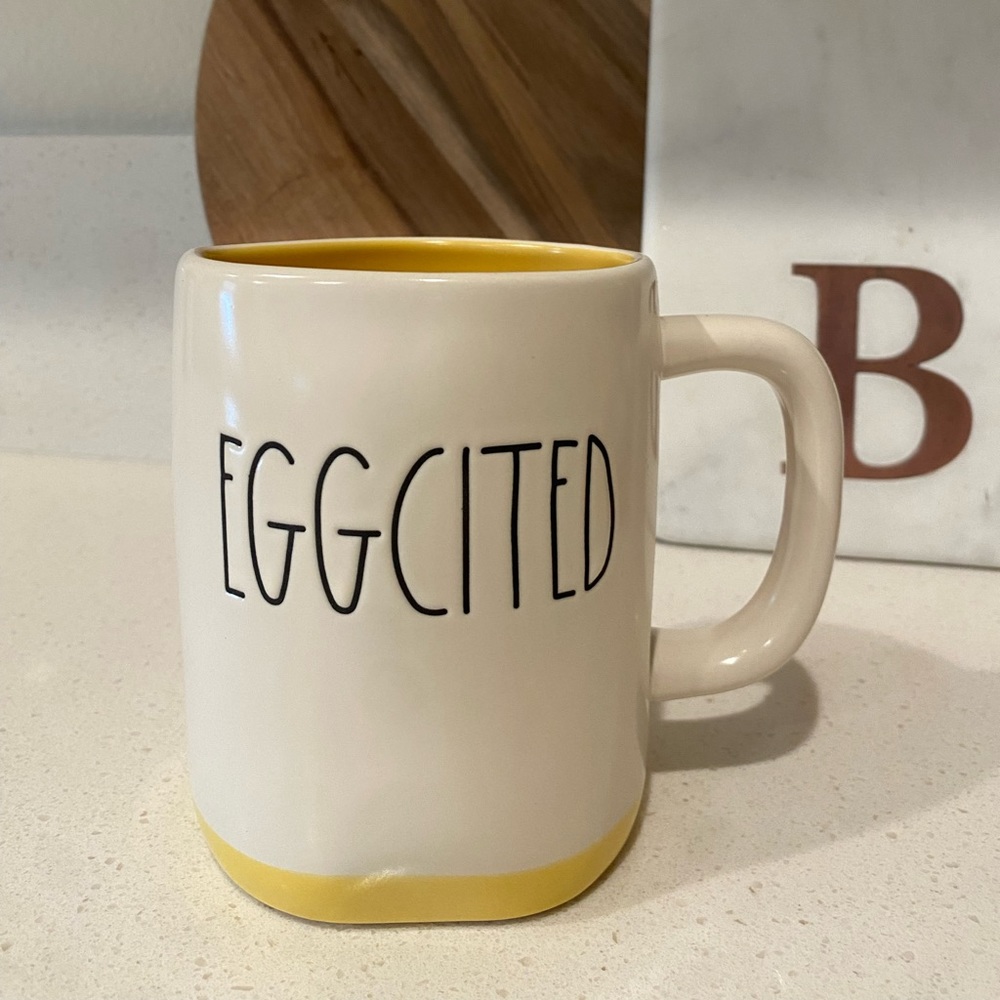 Rae Dunn Eggcited Mug